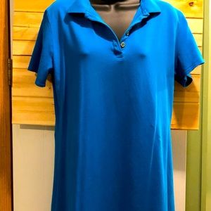 Turquoise t-shirt dress